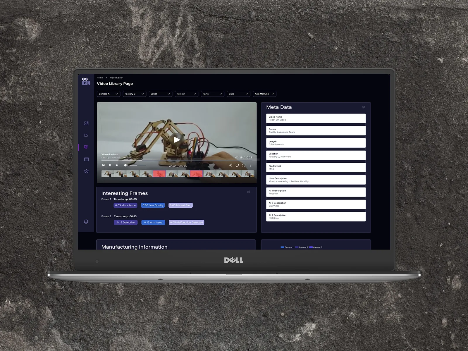 Analytics view